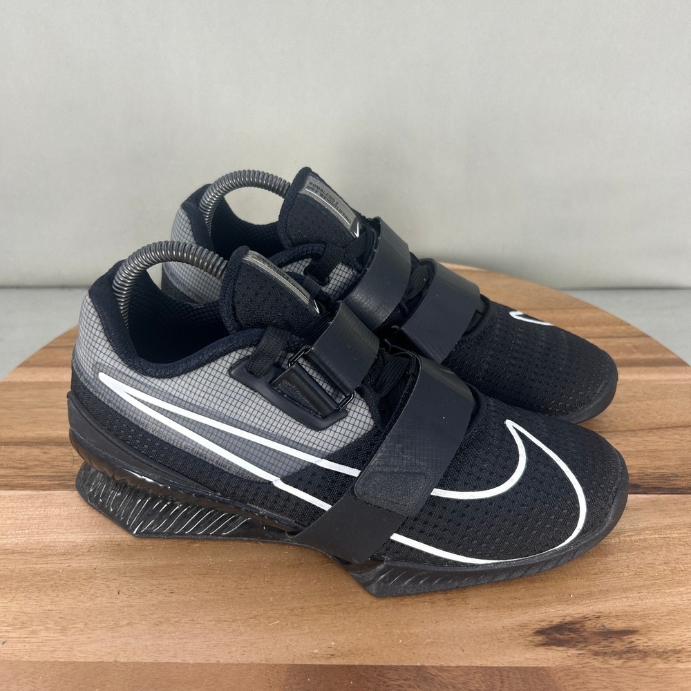 Nike Romaleos 4 Black White Weightlifting Shoes CD3463-010 Mens Size 7